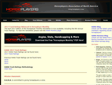 Tablet Screenshot of horseplayersassociation.org